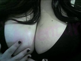 hotwife otaku nerdy Watching Hentai while playing with her Big Tits #3