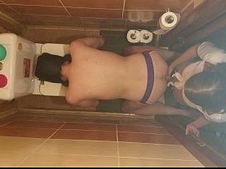 Beautiful girl strap on man amateur homemade