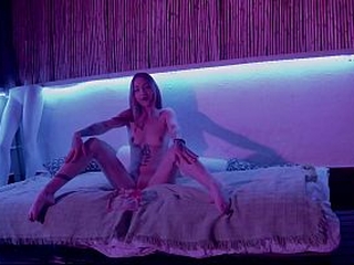 This skinny pretty girl with Little breasts is broken in two by the huge dick of this muslim boy