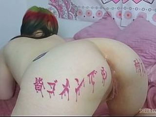 Destruindo a Oriental: Moreno Dotado Macetou o Cuzinho Da Japinha Tatuada Sem D&oacute_ A Japinha Tatuada