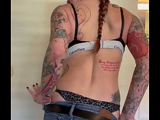 Fergilicious strip tease big tit alt alternative girlfriend